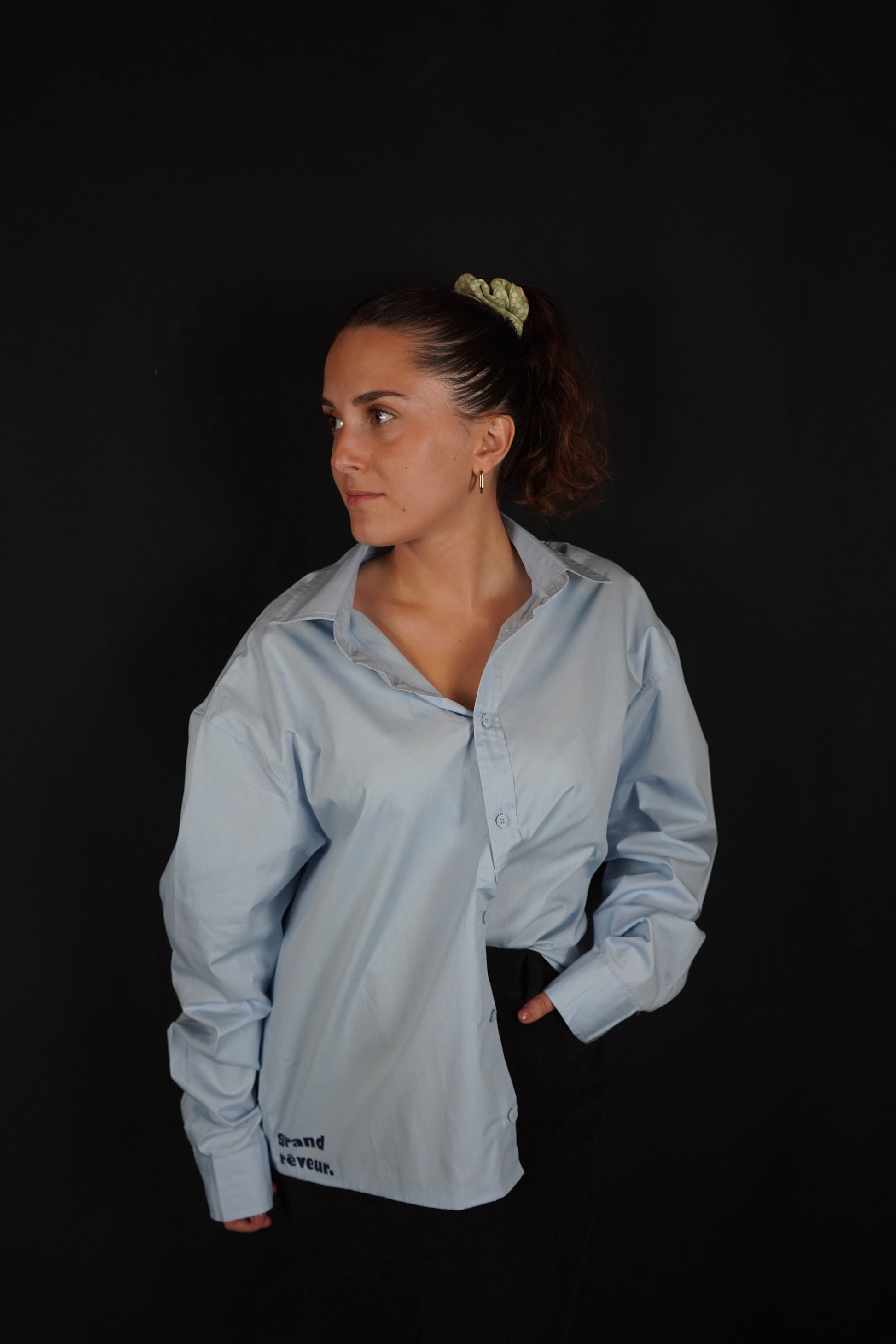 Chemise carée " lagon "