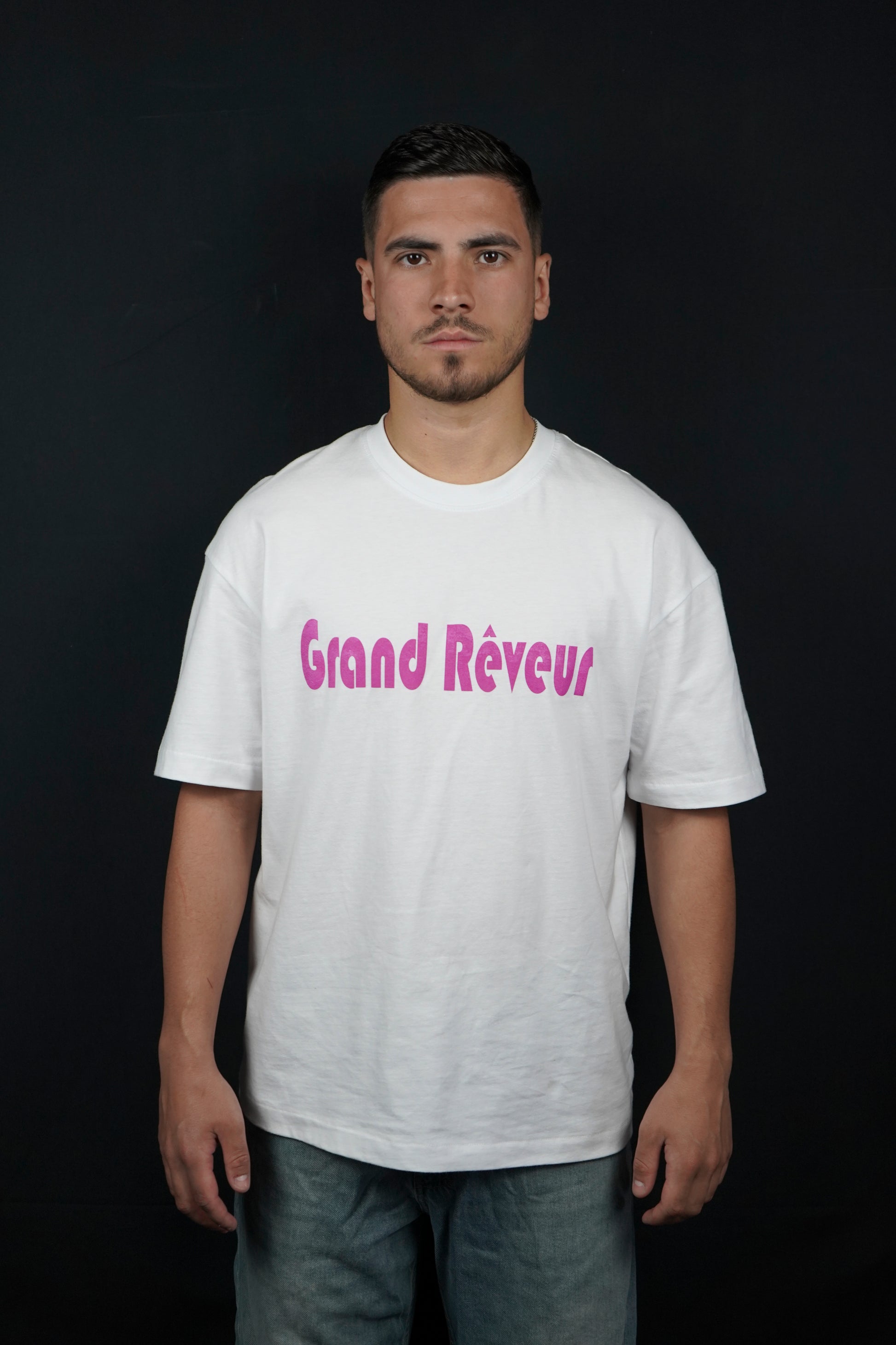 Tee-shirt oversize " rose "