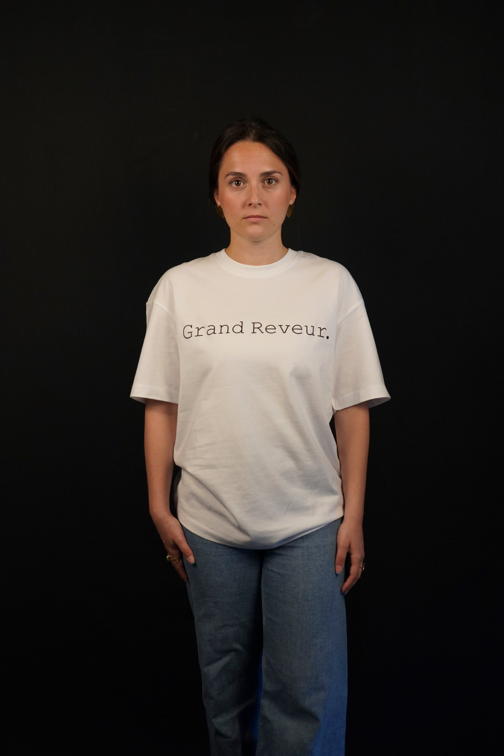 Tee-shirt oversize " typewriter "